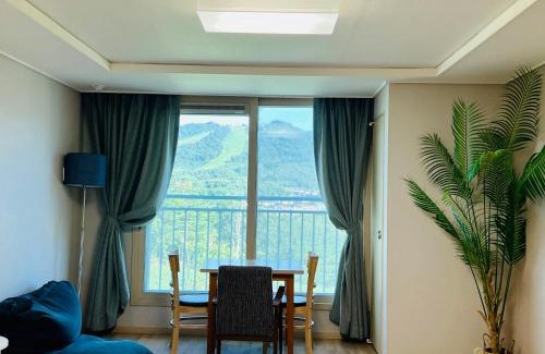 Daegwallyeong Apartment | GoodMorningPyeongchang 1Q 1S 1Sofa Bed MilkyWay