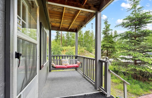 Knik-Fairview House | Goose Bay Hideaway - Gorgeous mountain views with 300' of Cook Inlet water front