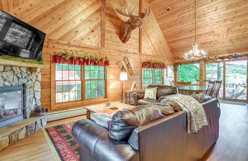 North Creek House | Gore Mountain Cabin Game Room and Fire Pit