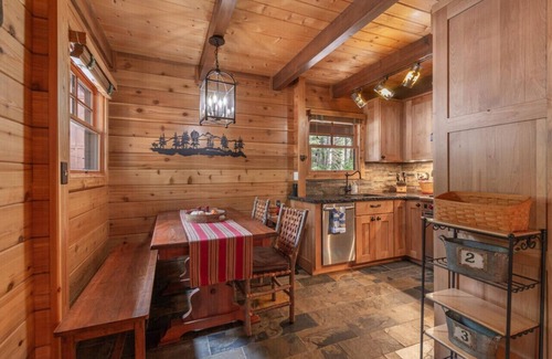 Tahoe Pines House | Gorgeous Cabin Private Hot Tub Walk to Lake Dog OK Fenced-In Yard
