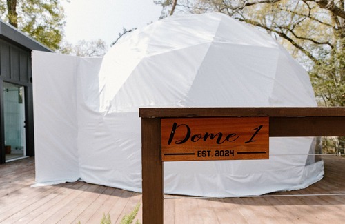 Burton House | Gorgeous Dome in Woods Sleeps 4 Near Round Top