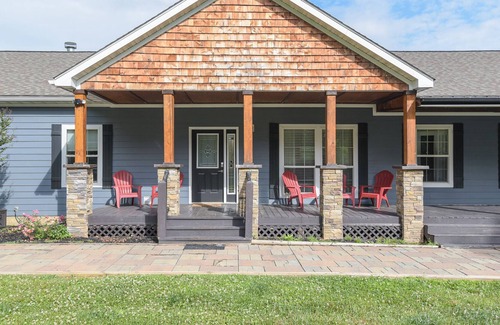 Arden House | Gorgeous home with hot tub steps from the river and minutes to downtown AVL!