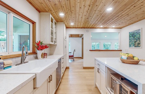Princeville House | Gorgeous home with private pool, hammock, large patio, lanai, & enclosed yard