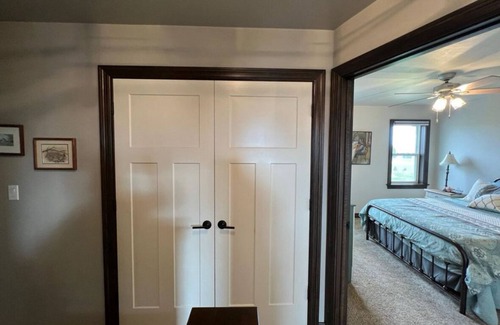 Pulaski House | Gorgeous, modern house, backyard connects with community park and fields.