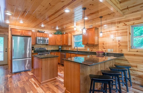 Laurelville Cabin | Gorgeous pet friendly property with 3 BR/3 BA cabin, multipule private acres, and a pond
