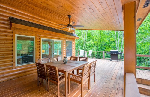 Laurelville Cabin | Gorgeous pet friendly property with 3 BR/3 BA cabin, multipule private acres, and a pond