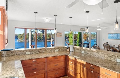 North Shore Acres House | Gorgeous views on large, quiet cove just off Main Lake.