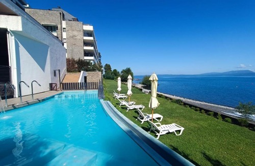 Pucon Apartment | Gran departamento de Lujo en primera línea en PUCON, acceso directo al Lago