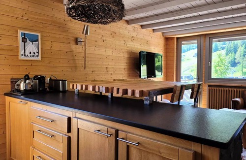 Pra Loup Apartment | Grand Standing, 2-Zimmer-Wohnung komplett renoviert, Südbalkon auf Pisten, Betten bei Ankunft gemacht, in Pra Loup