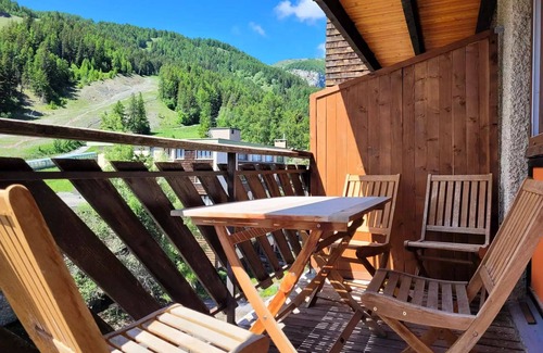 Pra Loup Apartment | Grand Standing, 2-Zimmer-Wohnung komplett renoviert, Südbalkon auf Pisten, Betten bei Ankunft gemacht, in Pra Loup