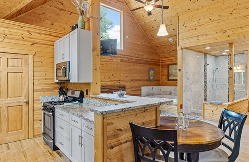 Cleveland Cabin | Great Escape- Luxury Spa Cabin w 2 Person 6 Ft. Jacuzzi Warm Air Spa