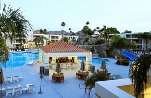 Canyon Corridor Apartment | Great value! Jr. Villa for 2 in famous Palm Canyon Resort. Kitchenette. From 159