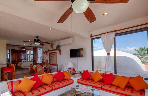 Akumal Condo | Great Value on the Beach! Cheerful and comfy third level condo with big views