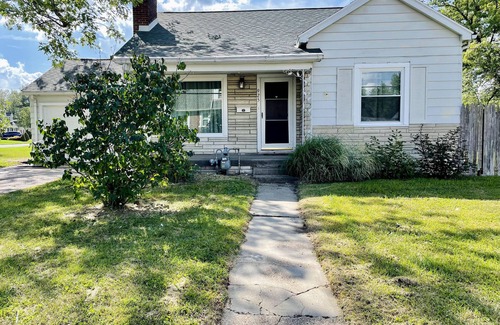 Evansville House | Green Roof Inn | Centrally Located 2BR/1BA Home