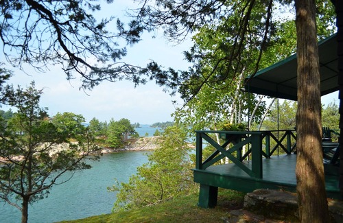 Grenell House | Grindstone Island Waterfront Lodge, Cabin&Boathouse on 650 Acre Private Preserve