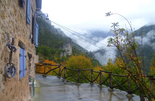 Roquebilliere Apartment | Ground floor house with stunning views over the tops of Mercantour