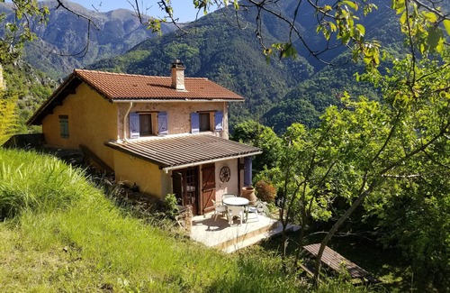 Roquebilliere Apartment | Ground floor house with stunning views over the tops of Mercantour