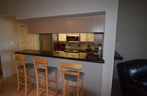 Montgomery Condo | Ground floor, pet friendly condo overlooking marina and lake; easy dock access.