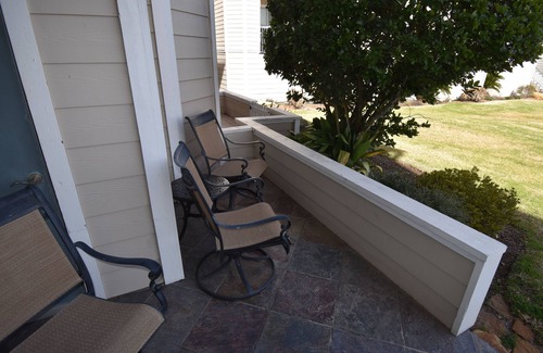 Montgomery Condo | Ground floor, pet friendly condo overlooking marina and lake; easy dock access.