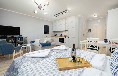 Pobierowo Apartment | Grunwaldzka 6B | Studio by the Beach | Balcony