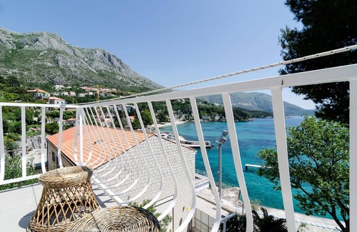 Mlini Apartment | Guest House Daniela - Standard Double Room with Sea View - SOBA 1