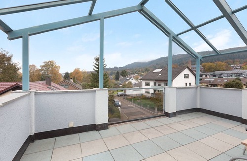 Obersackingen Apartment | Guest Room Koch with Panoramic View, Private Terrace and Wi-Fi