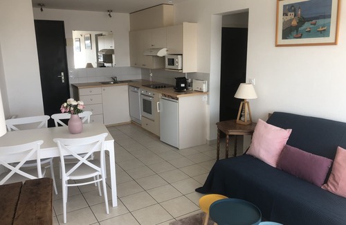 Guidel-Plages Apartment | Guidel Beaches, Facing the sea, Full sea view, Beach at 50 m, Superb Furnished T3