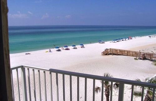 Fort Walton Beach Condo | Gulf Front, Top Floor End Unit with Front & Side View of Gulf