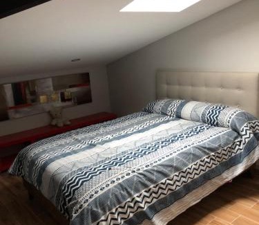 Deustuko San Pedro-Erribera Apartment | Habitación con cocina y baño