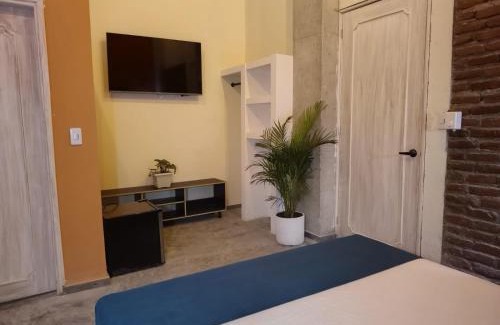 Barrio Centro House | habitacion garden blue
