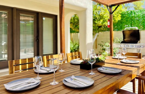 Mesa House | Hacienda Style Home Sleeps 14 with Heated Pool, In-ground Spa, Cinema, and more!