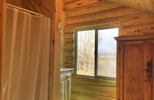 Antonito Cabin | Hand Built Log Cabin On River - Three Bedrooms, Two Bath On Private 15 Acres