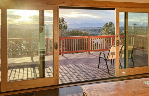 Lake Montezuma House | Handmade cottage with large deck, mountain views, & amazing sunsets