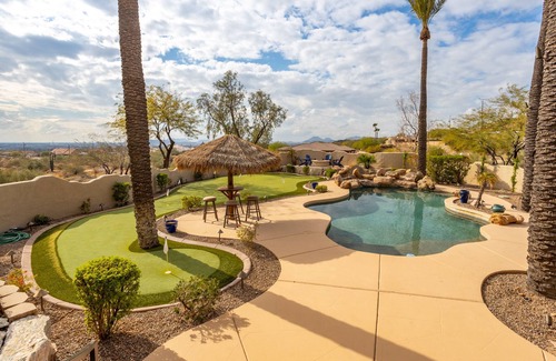 Desert View House | Happy Valley Hideaway | Resort-like home with amazing views & walking distance to hiking trails!