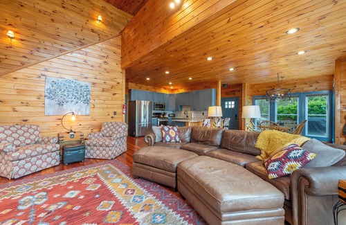 Marion House | Harborside Haven | Lakefront, Private Dock, Game Room & Mountain Views!