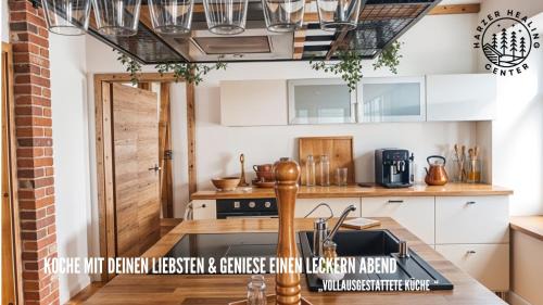 Elbingerode Apartment | HARZER HEALING CENTER 2024 Gemütliche Landhauswohnung mit Fussbodenheizung,XXL Kochinsel,XXL Regenduschen,Modern,Hochwertig,Persönlich,Vollausgestattet