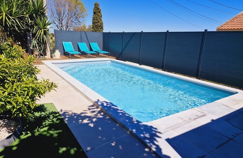 Biguglia Villa | Haut de Villa Piscine Privée Jardin Terrasse à 5' de la Plage et à 15' de Bastia