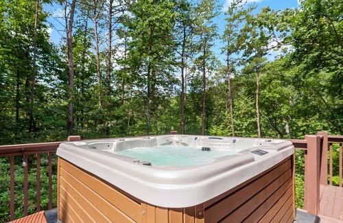 Lake Lure Cabin | Hawks Terrace- Hot Tub, Fire Pit, Mirror Lake Access, Views!