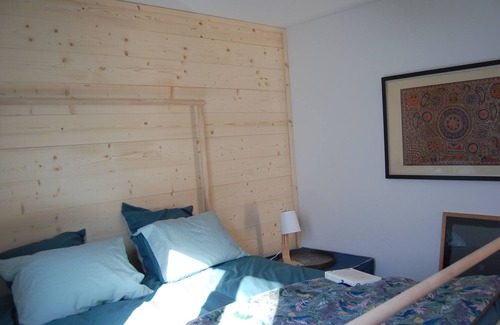 Doucy-Combelouviere Apartment | Heart of Doucy Valmorel resort terrace and view