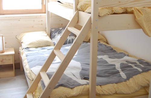Doucy-Combelouviere Apartment | Heart of Doucy Valmorel resort terrace and view