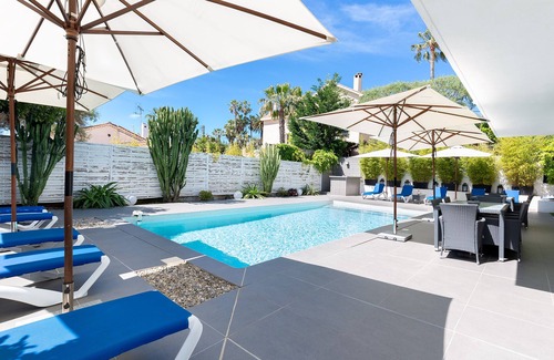 Juan-les-Pins Villa | HEATED POOL - A WALK TO JUAN LES PINS BEACHES AND OLD CENTER ANTIBES -