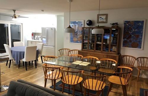 Grand Beach House | Heated Pool & Hot Tub, Golf Cart, 1 Block to Beach or Golf, 5mins to New Buffalo