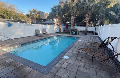 Surfside Beach House | Heated Pool, Hot Tub, Firepit: Beach just 200 Steps. All Inclusive Rates
