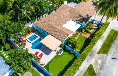 Del-Ida Park Historic District House | Heated Pool-Spa & Putting Green! Walk to The Ave, 1mi to beach!