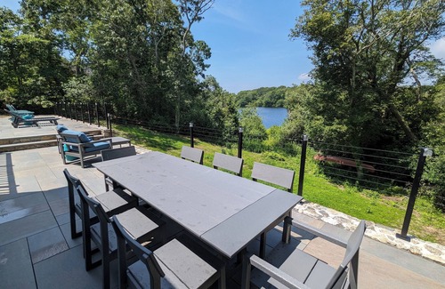 Hyannis Port Cottage | Heated saltwater pool! Walk to beach! Lakefront!