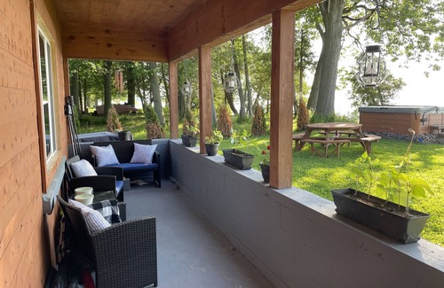 Champlain House | Heron Hideaway - Lakefront Home with Mountain Views- Hot Tub