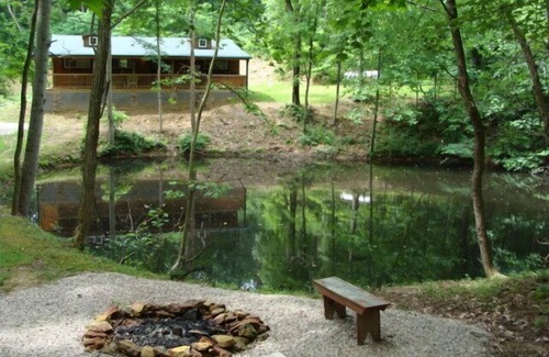 Rockbridge Cabin | Hickory Grove Cabin On 8 Acres With Private Fishing Pond.