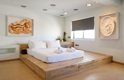 Psirri Apartment | Hidesign Athens Art Loft Penthouse Acropolis View