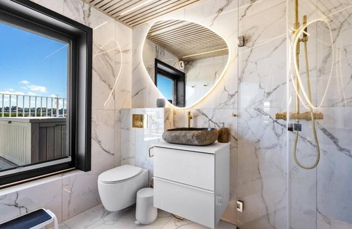 Kristiansand Apartment | Hig end Penthouse. Private 65 square meter balcony.