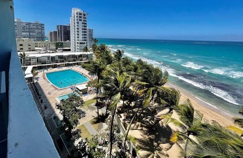 San Juan Apartment | High-Rise Studio w/City View - Private Beach Access + Walkable to Restaurants